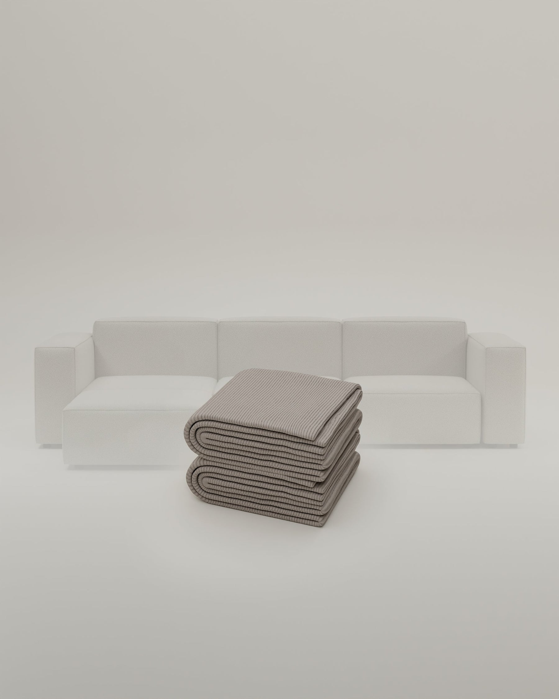 Stoffen bekleding - Modulaire bank Harvey 4-zits L met slaapfunctie