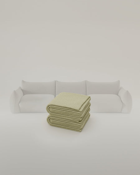 Stoffen bekleding - Modulaire Bank Luma 3-zits met Slaapfunctie