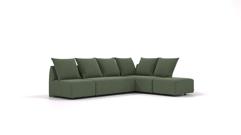 Modulares Sofa May mit Schlaffunktion - Stoff Nova