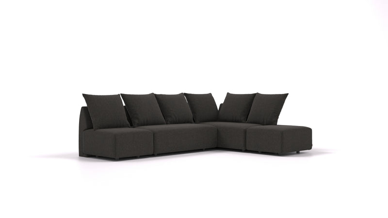 Modulares Sofa May mit Schlaffunktion - Stoff Nova