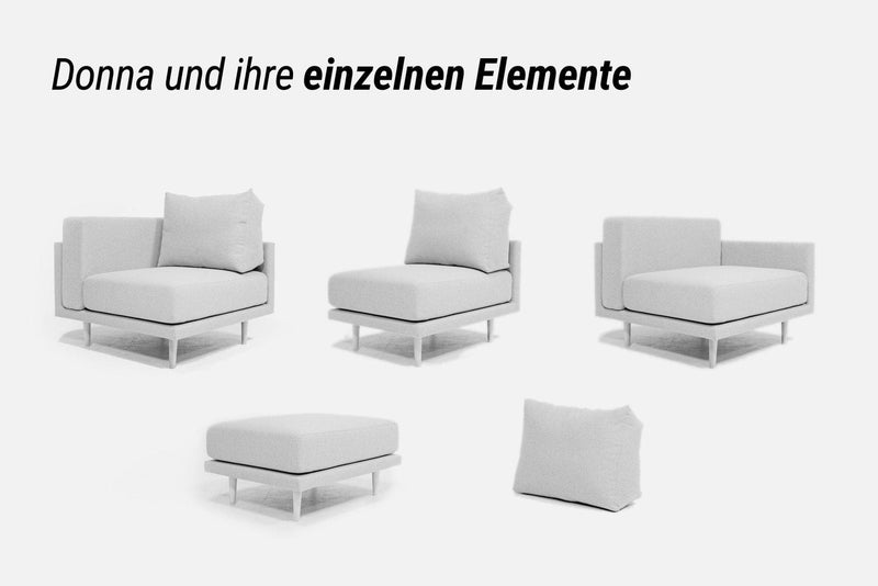 Modulares Sofa Donna mit Schlaffunktion - Livom