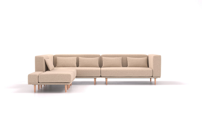 Modulares Sofa Jenny mit Schlaffunktion - Stoff Nova