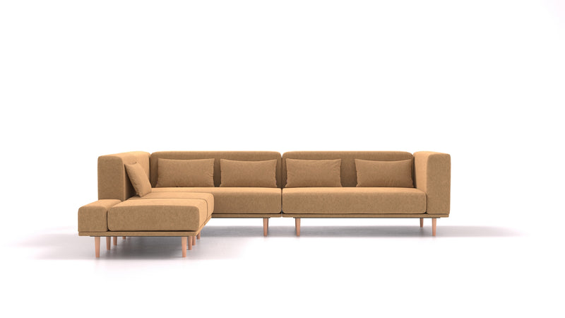 Modulares Sofa Jenny mit Schlaffunktion - Stoff Nova