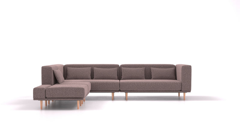 Modulares Sofa Jenny mit Schlaffunktion - Stoff Nova