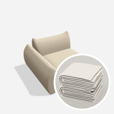 Stoffbezug - Luma eckelement E80 AT LI – Cord / Nata