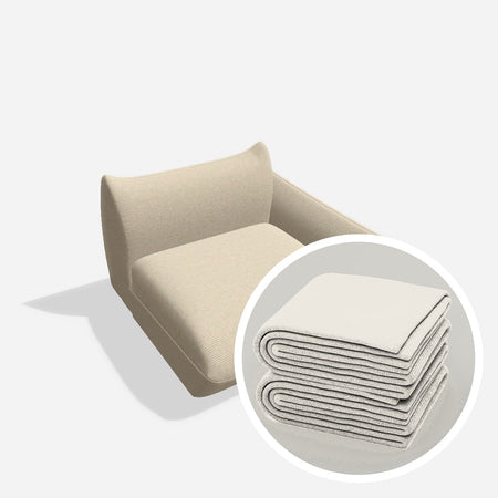 Stoffbezug - Luma eckelement E80 AT RE – Cord / Nata
