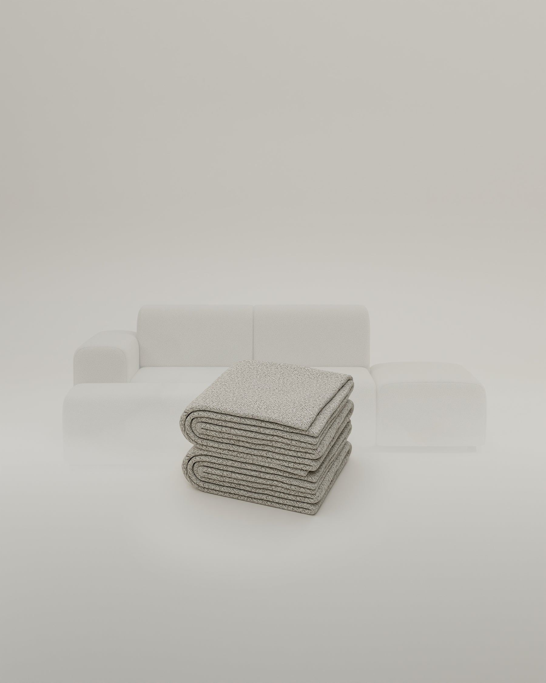Stoffen bekleding - Modulaire hoekbank Nina 4-zits Mini