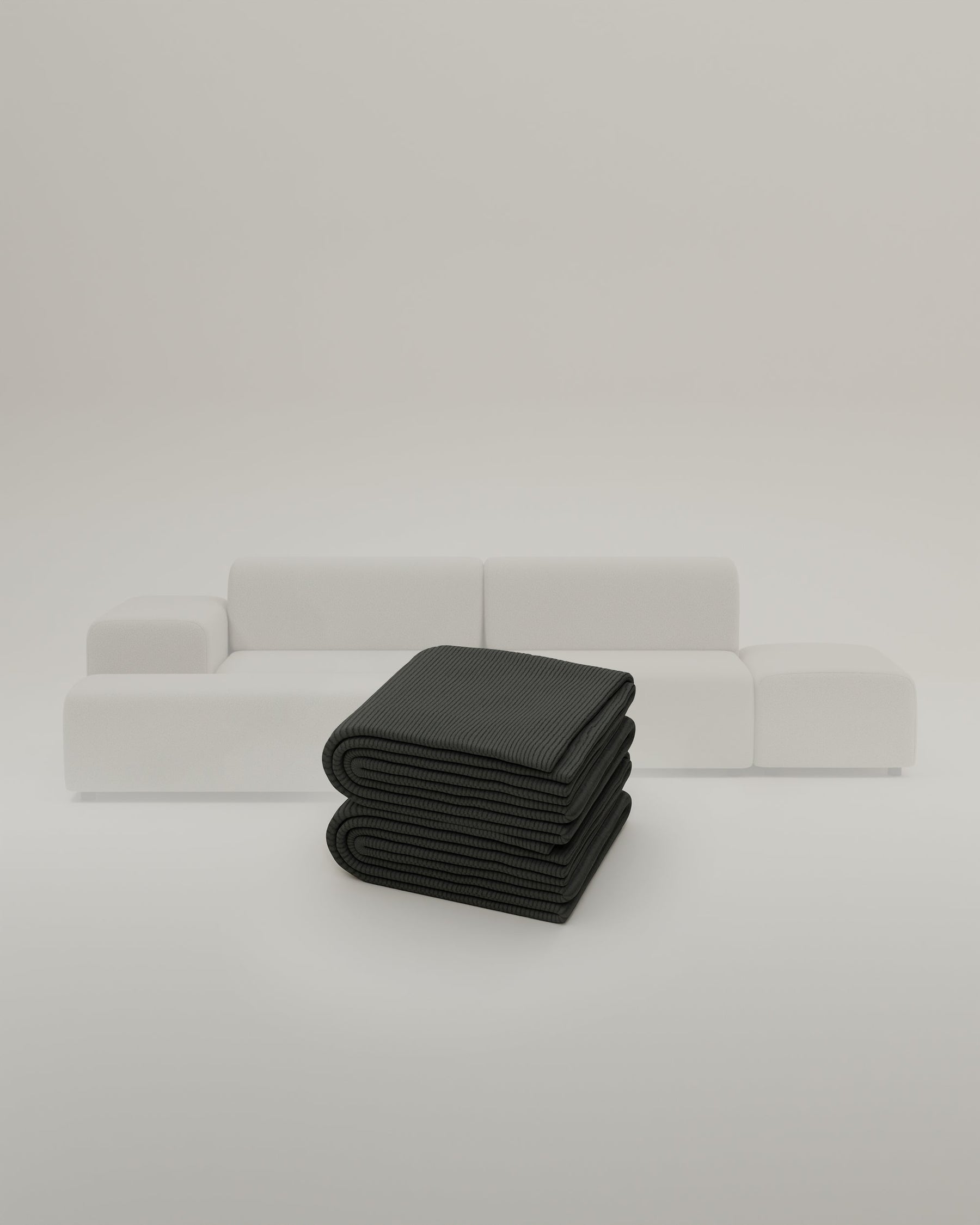 Stoffen bekleding - Modulaire hoekbank Nina 4-zits