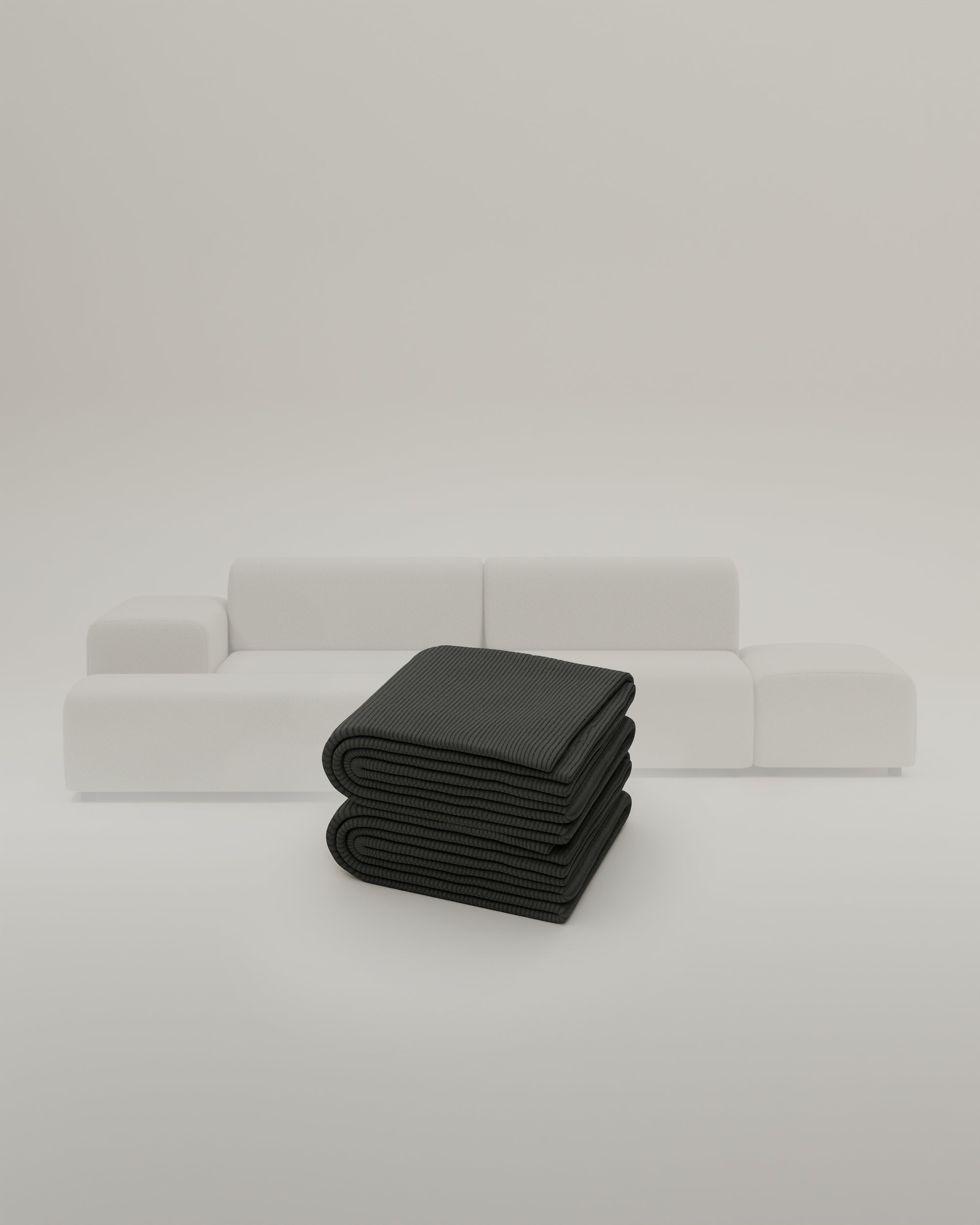 Stoffen bekleding - Modulaire hoekbank Nina 4-zits