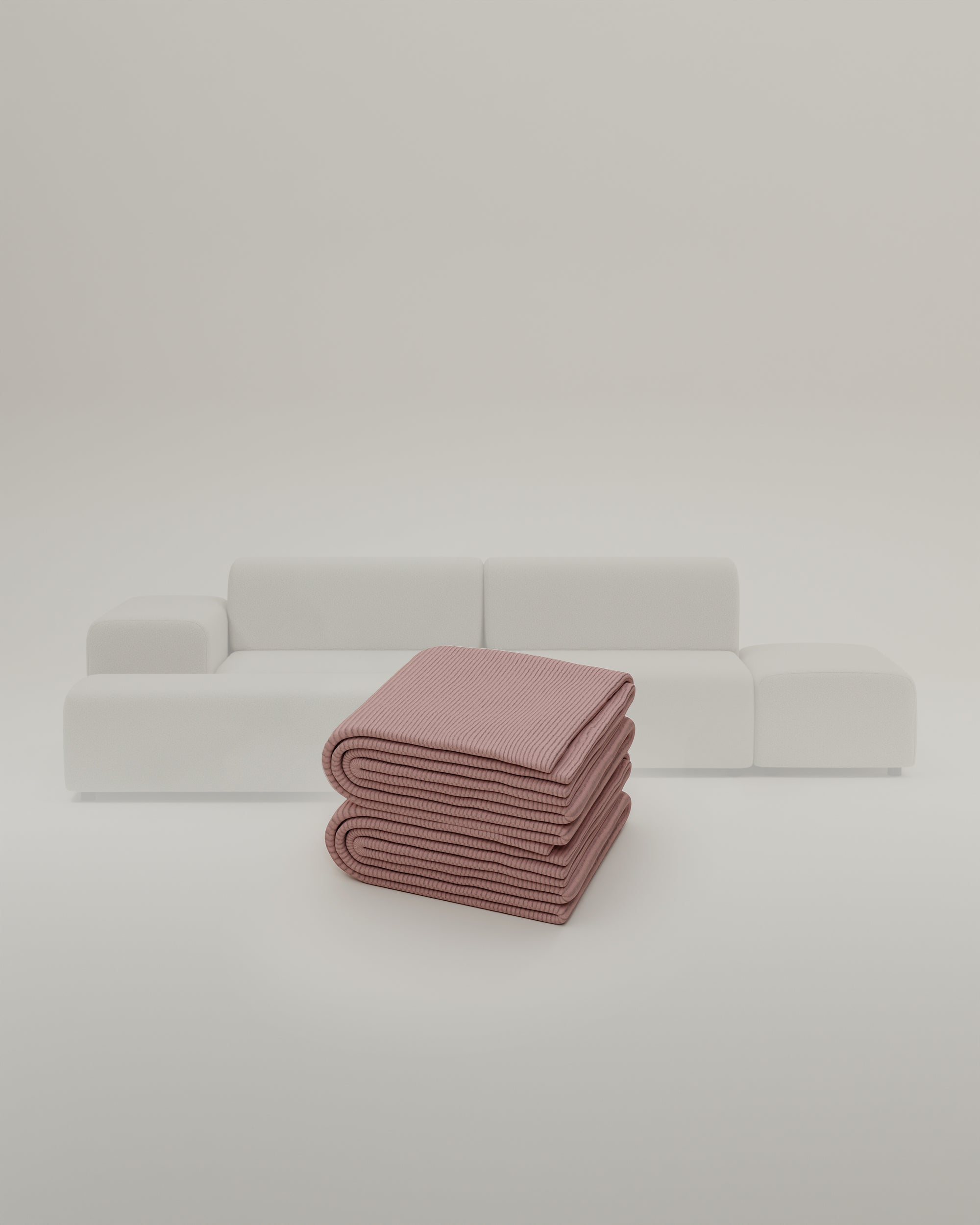 Stoffen bekleding - Modulaire hoekbank Nina 4-zits