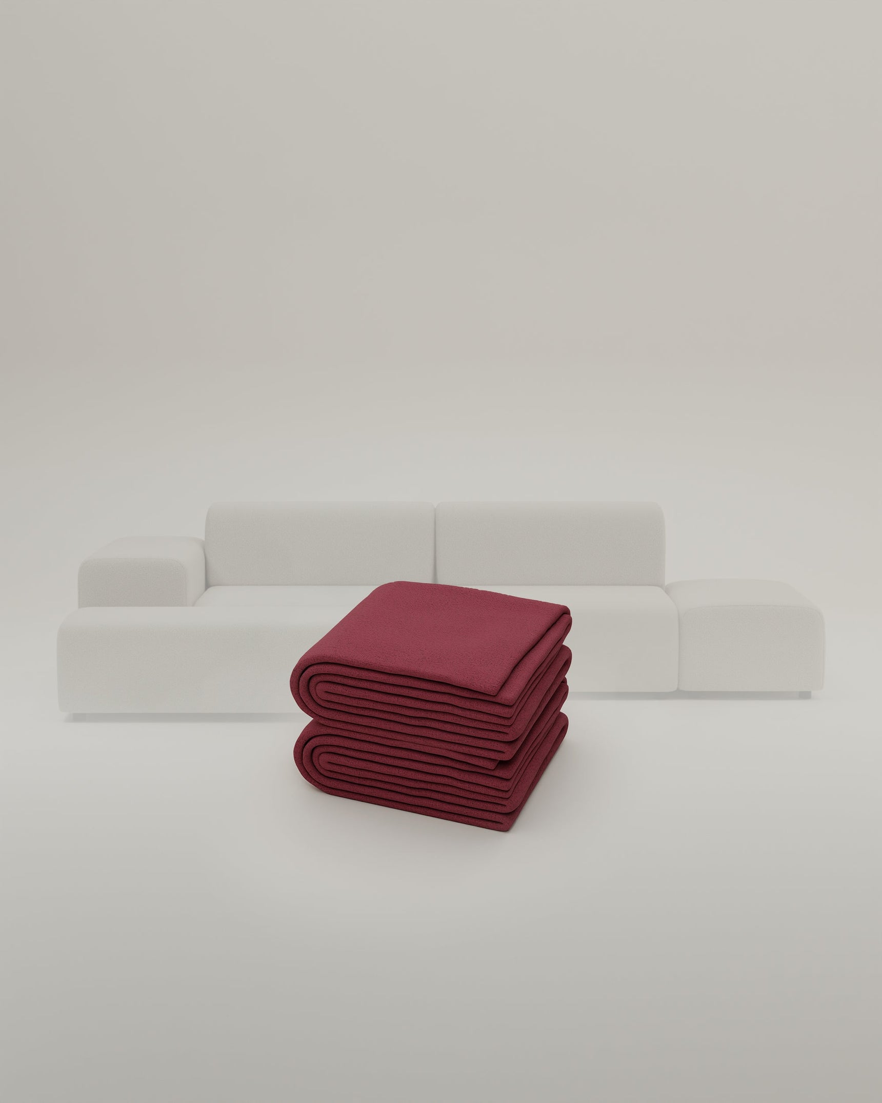 Fabric upholstery - Modular corner sofa Nina 4-seater
