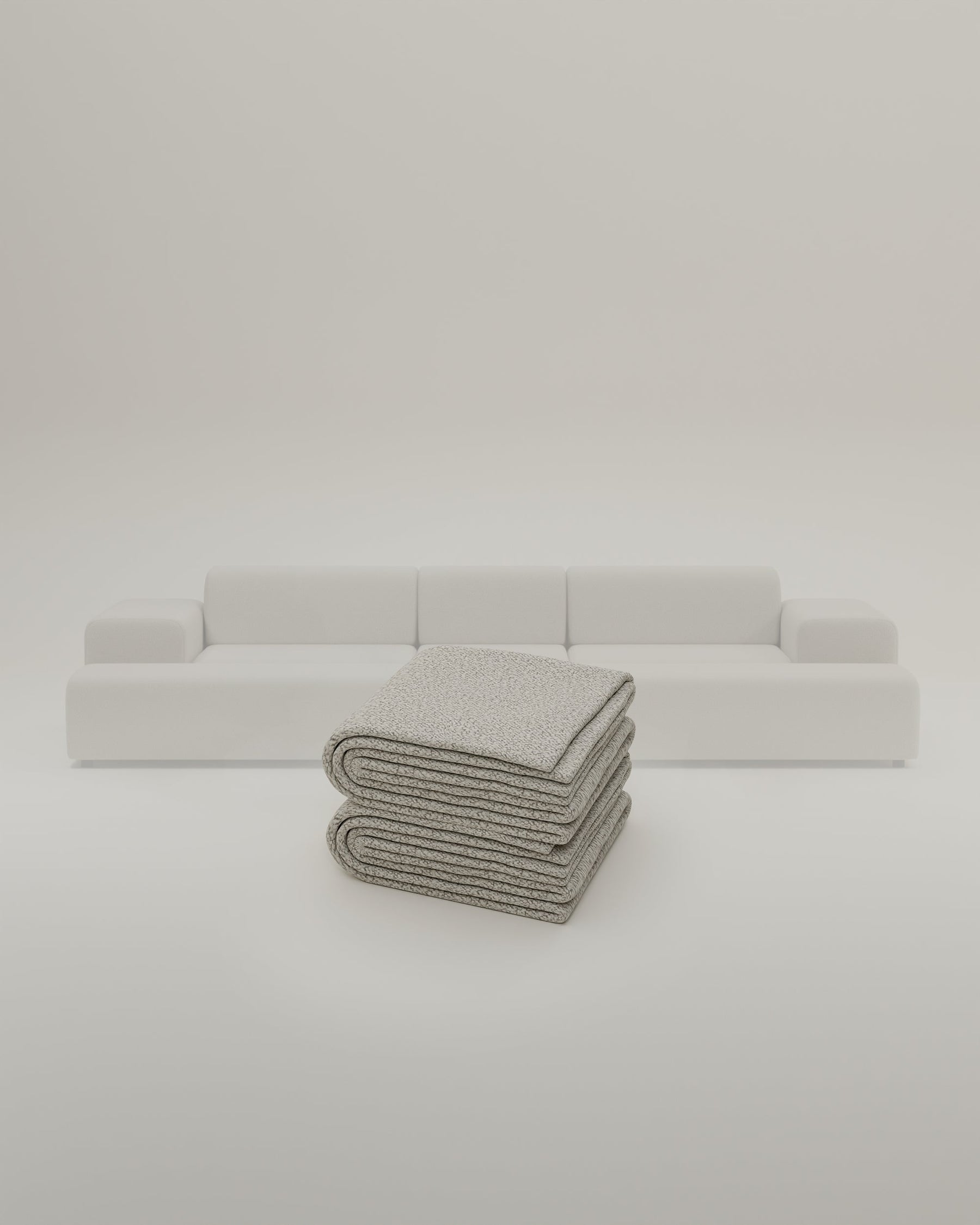 Fabric upholstery - Modular sofa Nina U-shape / living area with sleeping function