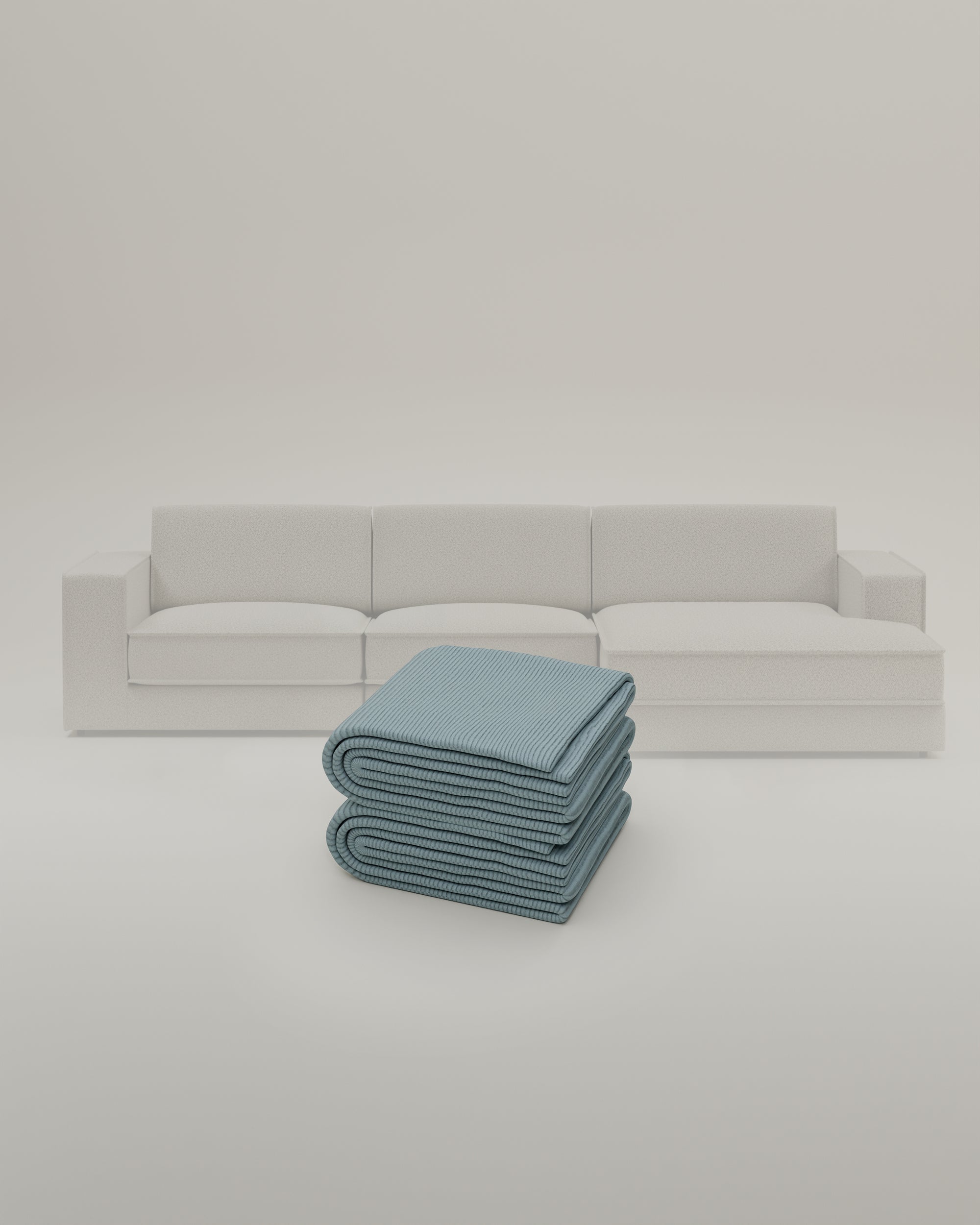 Stoffen bekleding - Modulaire bank Terra L 4-zits met slaapfunctie