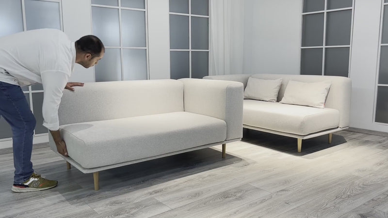 Modulares Sofa Jenny mit Schlaffunktion