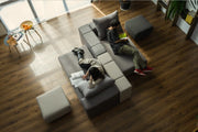 Modulares Sofa Amelie mit Schlaffunktion - Aquamarin-Velare - Livom