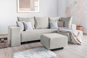 Modulares Sofa Amelie mit Schlaffunktion - Creme-Mollia - Livom