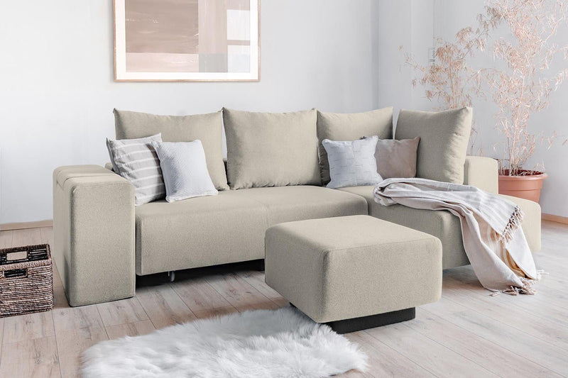 Modulares Sofa Amelie mit Schlaffunktion - Honig-Mollia - Livom