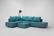 Modulares Sofa Amy mit Schlaffunktion - Rot-Velare - Livom