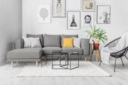 Modulares Sofa Donna mit Schlaffunktion - Grau-Mollia - Livom