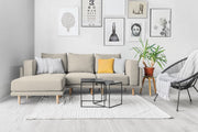 Modulares Sofa Donna mit Schlaffunktion - Honig-Mollia - Livom