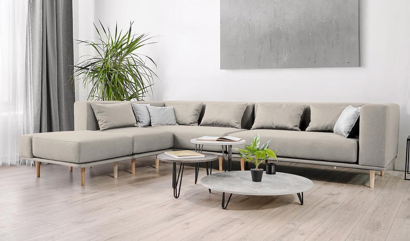 Modulares Sofa Jenny mit Schlaffunktion - Honig-Mollia - Livom