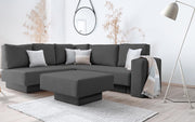 Modulares Sofa Jessica mit Schlaffunktion - Anthrazit-Mollia - Livom