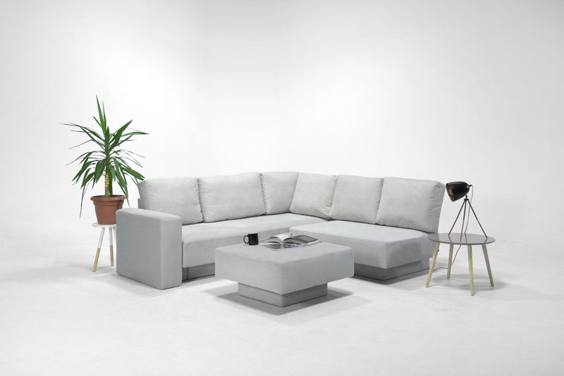 Modulares Sofa Jessica mit Schlaffunktion - Rot-Velare - Livom