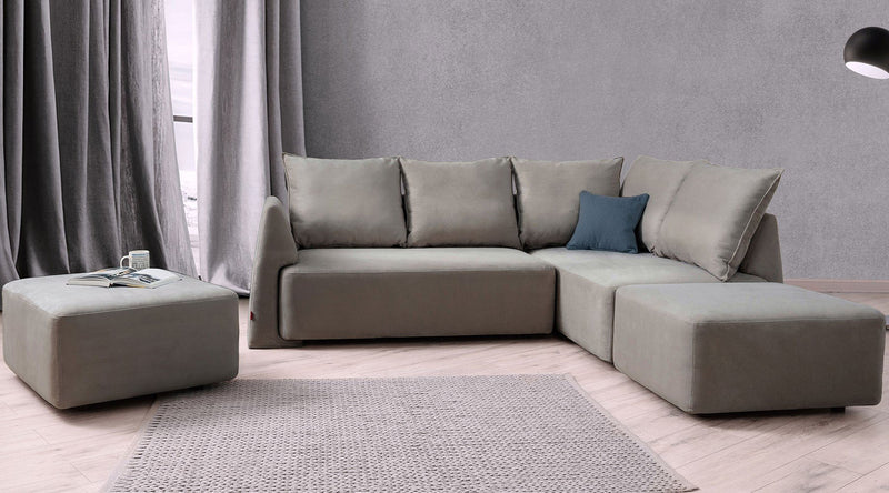 Modulares Sofa May mit Schlaffunktion - Stoff Velare - Livom