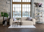 Stoffbezug - Modulares Sofa Harvey S - Light-Grey-Velvet - Livom